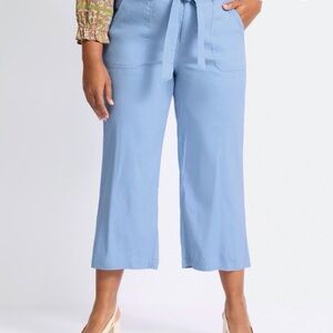 Liverpool Sky Blue Cropped Pants